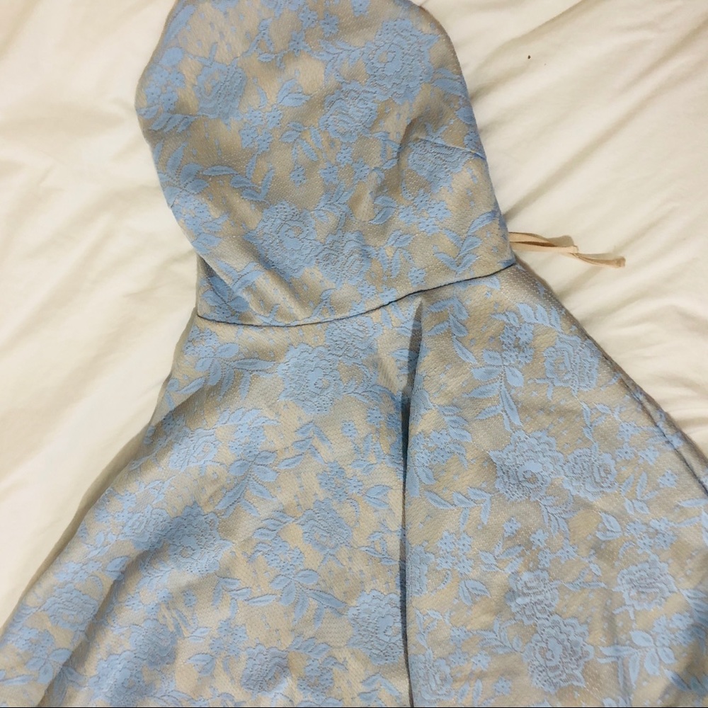 Mini dress, Cross&ribbon back, homecoming